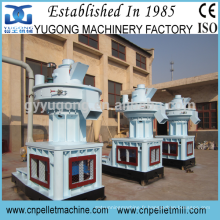 Yugong Brand Vertical Ring Die Biomass Pellet Machine Price avec système de lubrification automatique